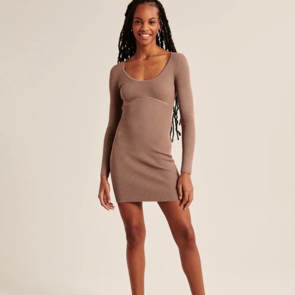 Abercrombie Elevated Knit Corset Mini Dress